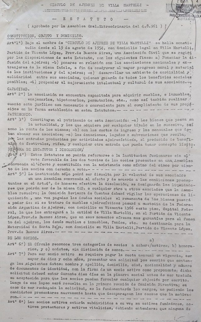 Estatuto histórico