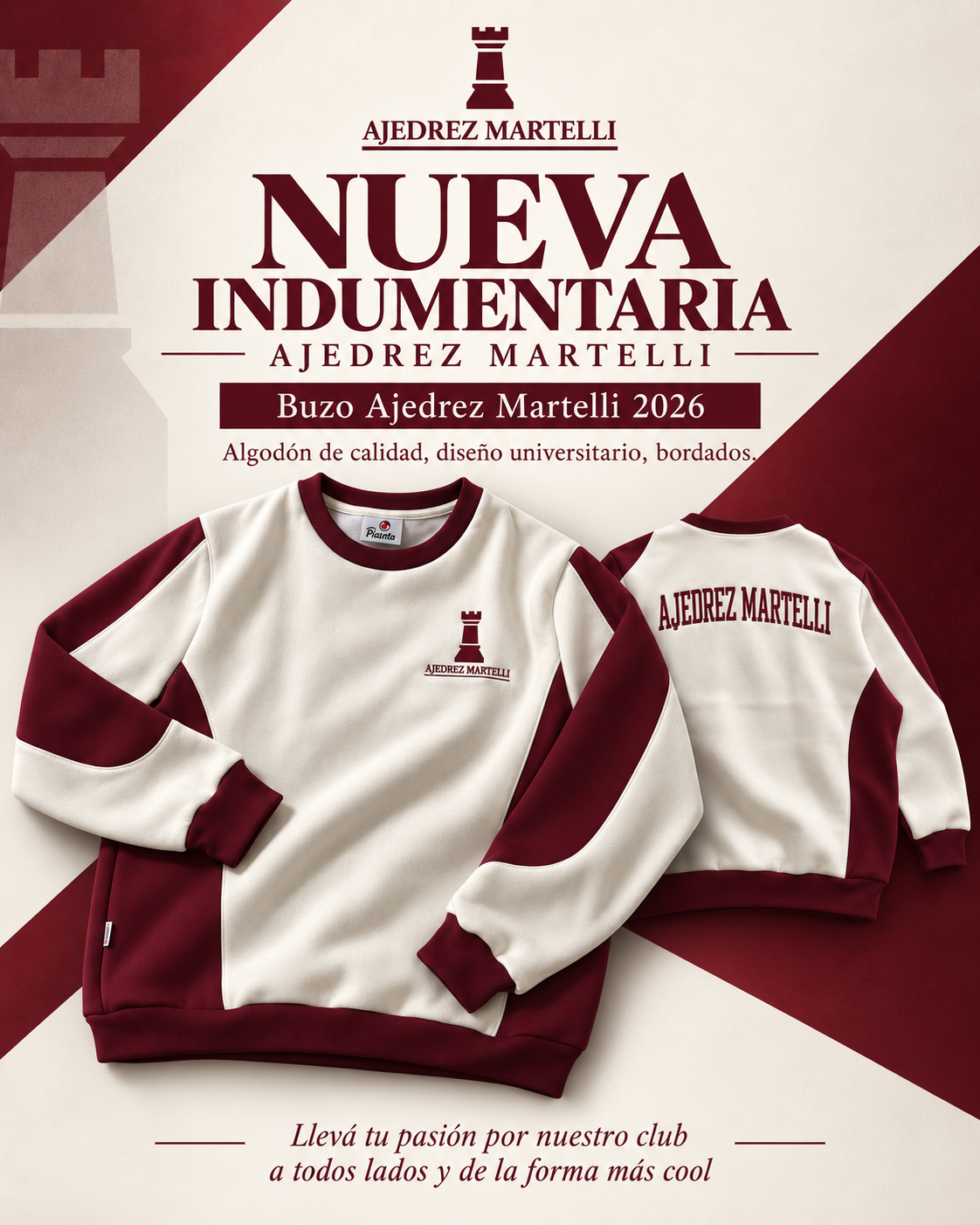 Nueva indumentaria de Ajedrez Martelli 2026